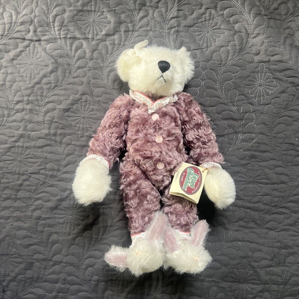 VTG 1998 GANZ COTTAGE COLLECTIBLES TEDDY LINDSEY JOINTED POSEABLE PLUSH BEAR 20’ - Picture 1 of 16